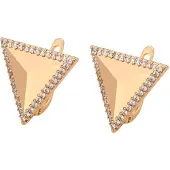 NAEMI Oorbellen goud / wit