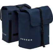 New Looxs Odense Double MIK - Dubbele Fietstas - Geschikt voor Elektrische Fietsen - Afneembare Tas voor MIK Bagagedrager - Waterafstotend Polyester - 39 Liter - Dark Blue