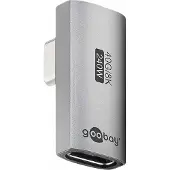Goobay Haakse USB C verloopstekker - USB C female naar USB C male - Tot 40 Gb