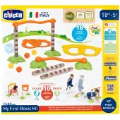 Chicco Fit&Fun Gymnastic Set - My First Moves Kit - Ontwikkel de Motorische Vaardigheden van je Kind - Montessori Beweegspeelgoed voor Binnen en Buiten - 18 Onderdelen (18M tot 5J)