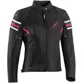 Ixon Ilana Evo Zwart Fuchsia Dames Textiele Motorjas Maat S