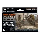 Vallejo val70206 - Model Color - German Infantry Color Set 6 x 17 ml