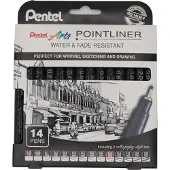 Pentel Pointliner 14-set
