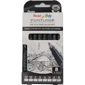 Pentel Pointliner 8-set