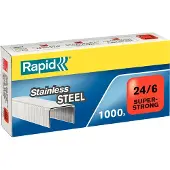 Rapid 24/6 SuperStrong nietjes RVS (1000 stuks)