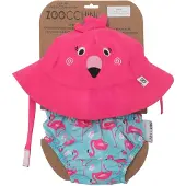 Zoocchini UV zwemluier setje Franny the Flamingo maat L