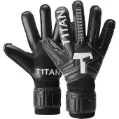 T1tan Classic 1.0 Black-out Goalkeeper Gloves With Finger Protection Zwart 10