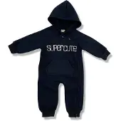 SuperCute jumpsuit met capuchon donkerblauw maat 92/98