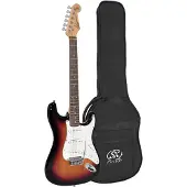 SX Elektrische gitaar - ED1 - ST-model - 3x Single Coil - Vintage Tremolo - 22 frets - Sunburst - Inclusief gigbag