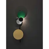 Please wait to be seated Planet Wandlamp Groen - Wandlampen Messing Green - 1001001