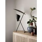 Warm Nordic Tafellampe , Silhouette, Zwart, Woonkamer, Metaal, Designer