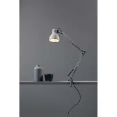 NORDIC LIVING Tafellampe , Grijs, Werkkamer / Kantoor, Aluminium