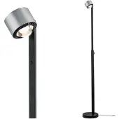 Paulmann LED-vloerlamp Aldan, dimbaar, zwart, Woon-/ Eetkamer, Aluminium, Modern, LED vloerlamp