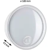 Paulmann Platomo PIR weiß 94699 Buitenlamp (wand) LED LED 14.5 W Wit