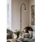 Globen Lighting Wandlampe , COBBLER, Doorzichtig, Woonkamer, Metaal, Vintage / Retro