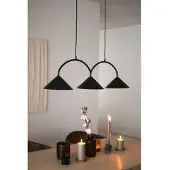 Globen Lighting Curve hanglamp 3 Zwart