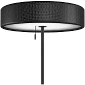 Herstal Vloerlampe , Zwart, Woonkamer, Metaal