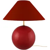 Globen Lighting Tafellamp IRIS, rood, Woon-/ Eetkamer, Textiel / Stof / Zijde, Vintage, Tafellamp