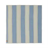 OYOY Striped gewatteerde deken 130x140 cm Blue-clay