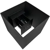 Dyberg Larsen LED-wandlamp buiten Venus, zwart, Aluminium, Scandinavisch, LED wandlamp buiten