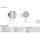 Bosch Dynamo / Alternator 0 986 087 180