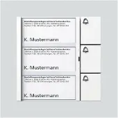Siedle SIED toetsenmodule TM612-3W, 3-voudig, oud model, type TM 611-03W, artikelnummer 35521