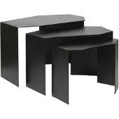 Ferm Living Bijzettafel Shard Black (Set van 3)