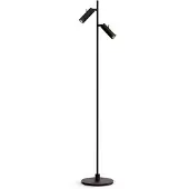 Herstal Vloerlampe , Zwart, Woonkamer, Metaal