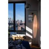 Foscarini Havana Vloerlamp With Dimmer | Chrome | White