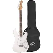 SX Elektrische gitaar - ED1 - ST-model - 3x Single Coil - Vintage Tremolo - 22 frets - Vintage White - Inclusief gigbag