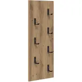 vidaXL Wandgemonteerde kapstok Muurmontage Artisan Eiken Bewerkt hout