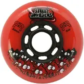 On24 - 80mm Street Invaders 4-pack - Skate Wielen - Rood