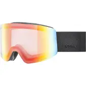 Uvex Skibril Unisex Provoqe V Black Matt/Rainbow Clear