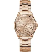 GUESS Analoog horloge 'Ritzy' rose-goud