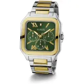 GUESS Analoog horloge 'INTEGRITY' goud / zilver