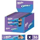 Milka Oreo Chocolade Reep - Doos 36 x 37g - Chocoladerepen en Tabletten - Chocolade Bar