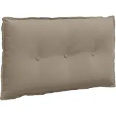 vidaXL Rugkussen Taupe 80 x 50 cm Microvezel Stof