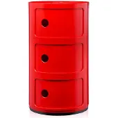 Kartell Componibili Classic Opbergunit Red | 3 doors