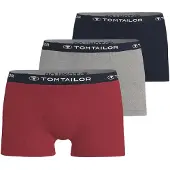Tom Tailor Boxershorts donkerblauw / grijs gemêleerd / rood / wit