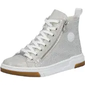 Rieker Sneakers hoog zilver / wit