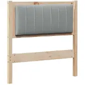 vidaXL Gestoffeerd hoofdbord Bruin 75 cm Massief grenenhout