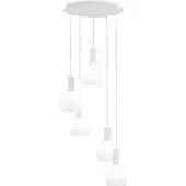 Stars of Light Witte hanglamp Pascoa 5-lichts