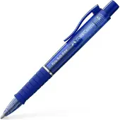 Faber-Castell Poly Ball View Intrekbaar Balpen Blauw 0,6 mm Extra breed Balpen Navulbaar