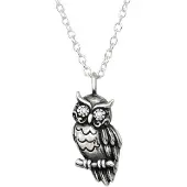 Montebello Ketting Alieke - 925 Zilver - Uil - 6.5x14mm - 45cm