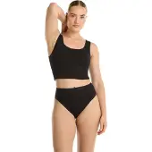 Ten Cate Basic high leg slip (set van 2) zwart female | Maat: XL
