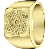 Lucardi Ring 'Dagi Knoten' goud