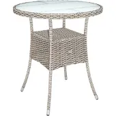 Casaria Polyrotan Balkontafel Crème Ø60cm