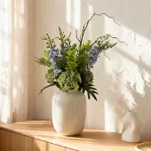 Maxifleur Kunstplanten Handgebonden Kunstboeket Yara Portland – Blauw 90cm