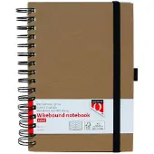 Quantore Notitieboek a5 sp lijn 192blz 80gr kraft