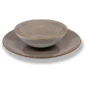 Lubiana Boss Diep Bord 18cm - Handgemerkt Bruin